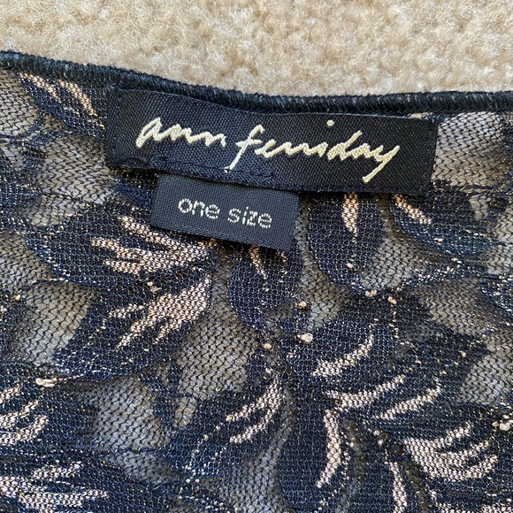 Ann Ferriday Y2K Lace Black Leopard Patchwork Top Whimsigoth Fairygoth Witchy - Picture 5 of 6